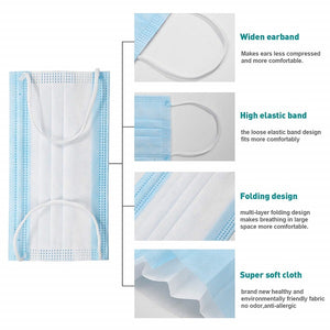 Surgical Face Masks 3 Ply - 3 Layers